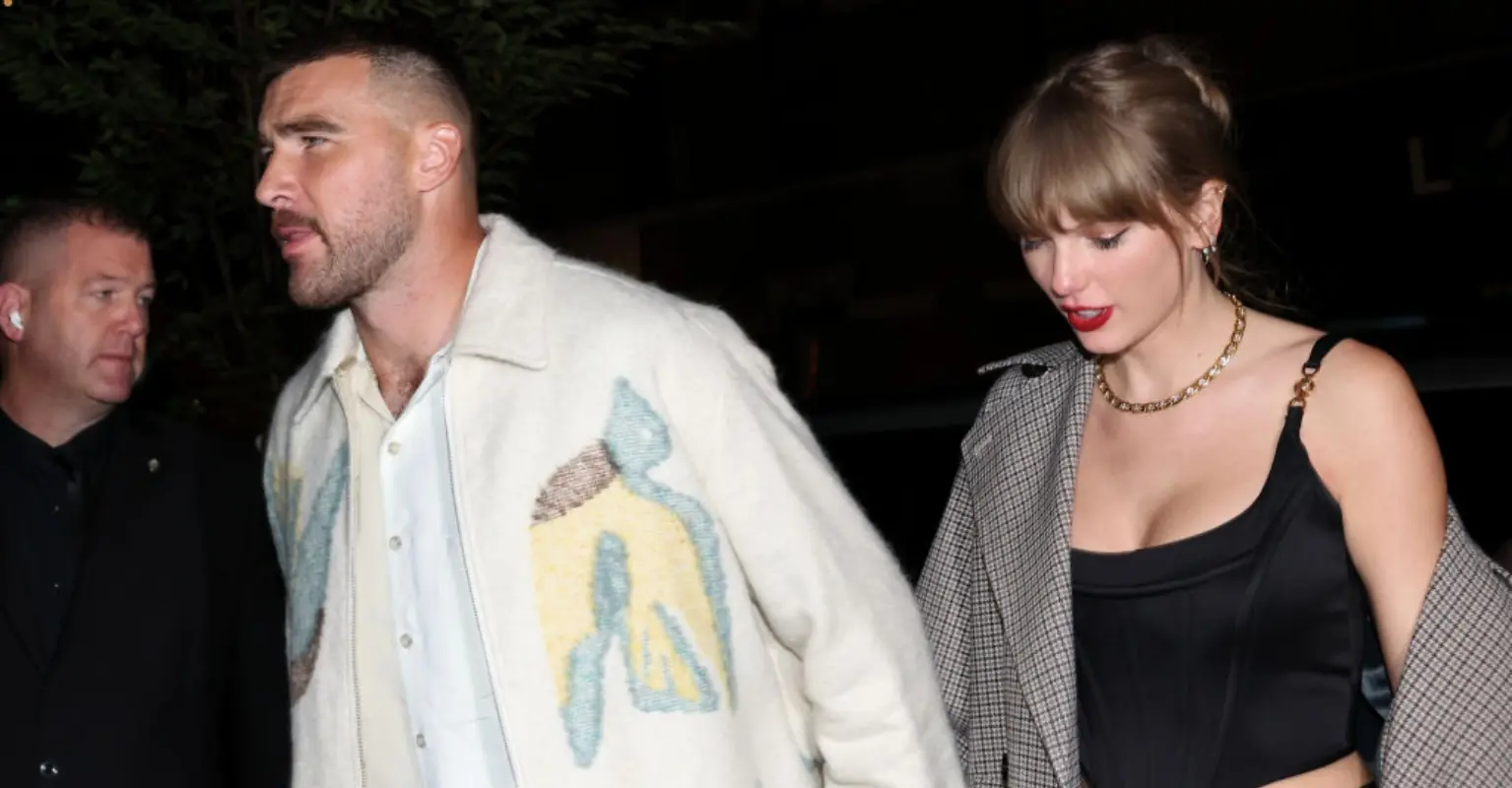 Travis Kelce praised for response to reporter who asked if he's 'in love' with Taylor Swift