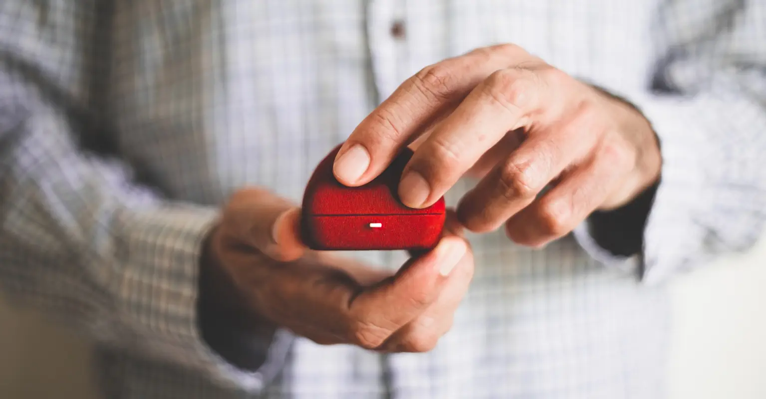 Man proposes to girlfriend with ring he's been hiding in plain sight for weeks