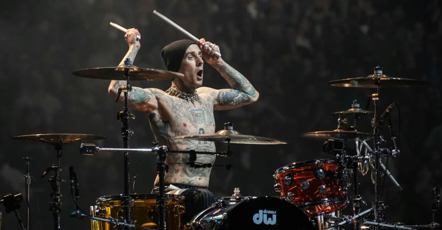 Fans say Kourtney Kardashian has the 'patience of a saint' as Travis Barker plays drums at baby scan