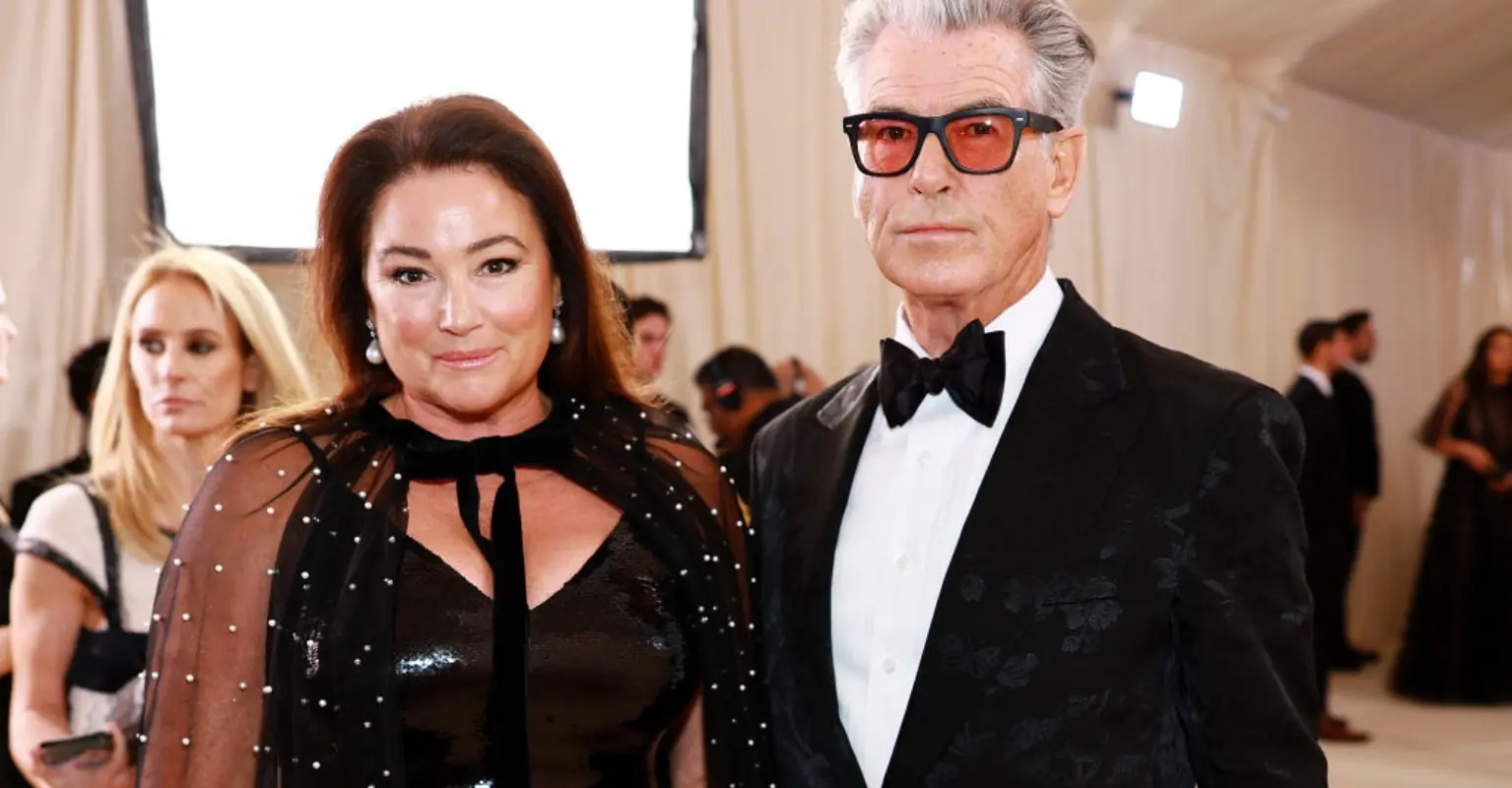 Cruel viral tweet attempting to shame Pierce Brosnan's wife quickly backfires