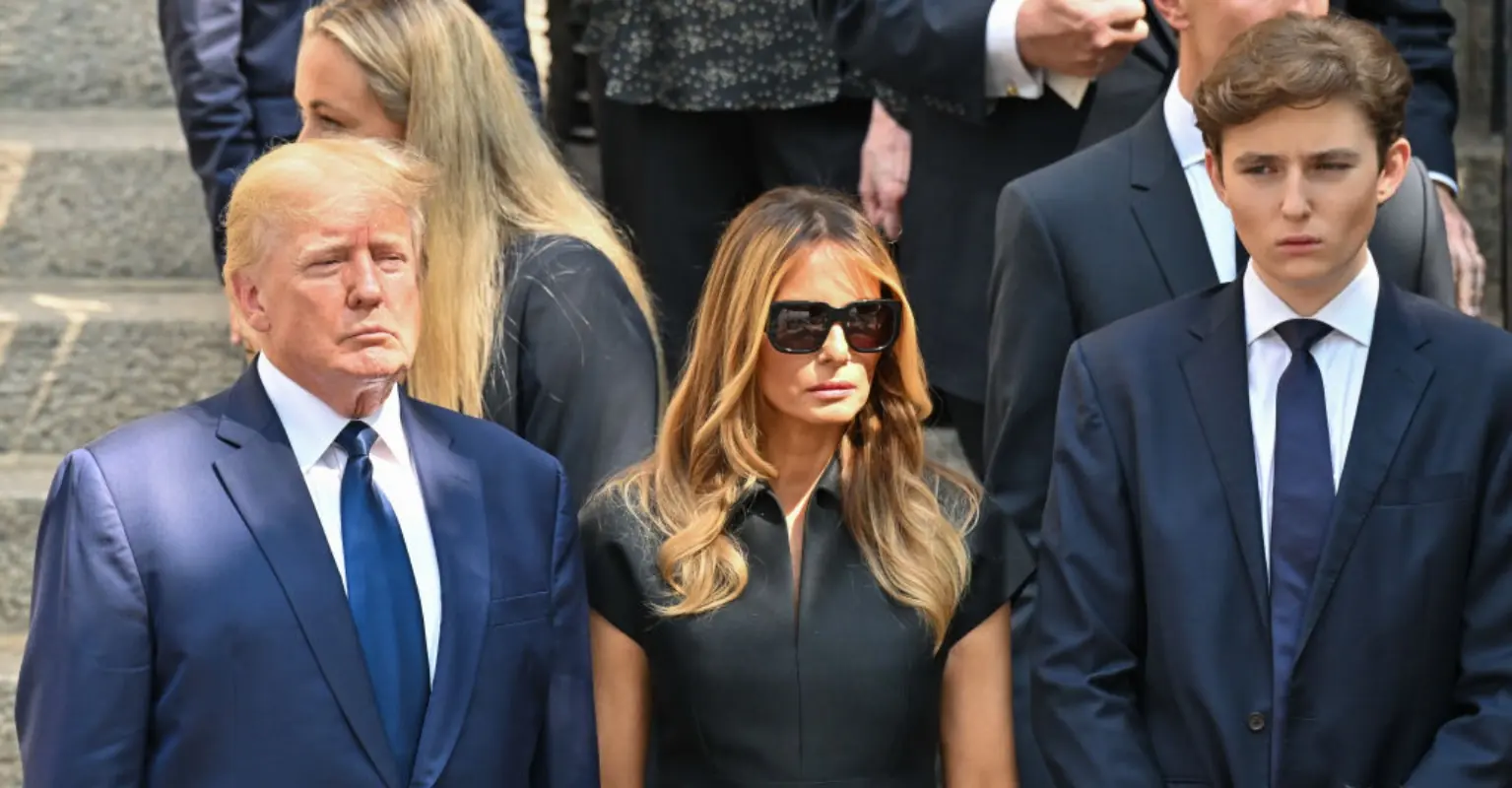 People cannot get over Barron Trump's height in new family photo