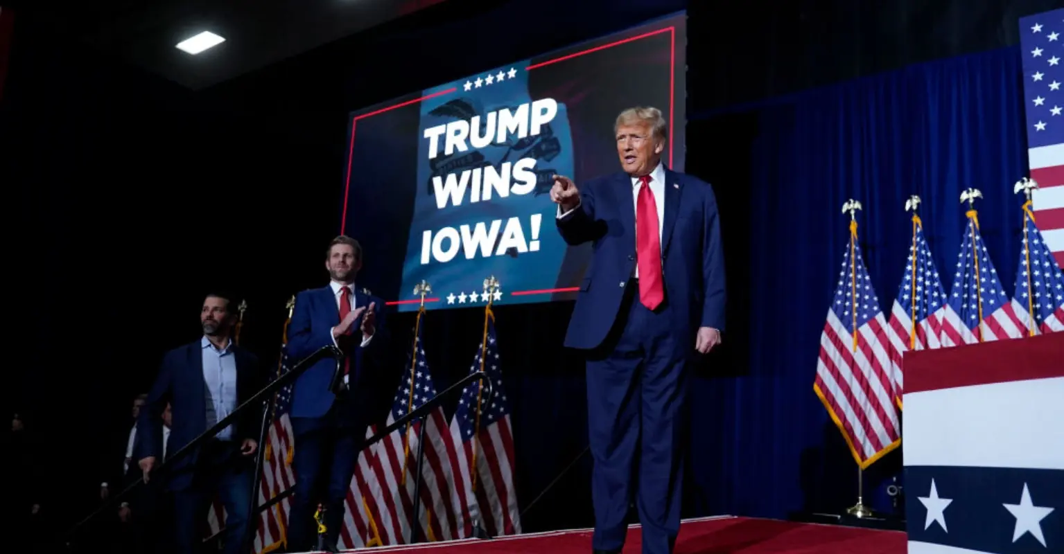 Trump secures major victory - but viewers are distracted by bizarre detail during vote count