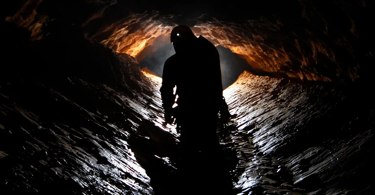 People with claustrophobia are struggling to watch video of explorer getting stuck extremely tight cave