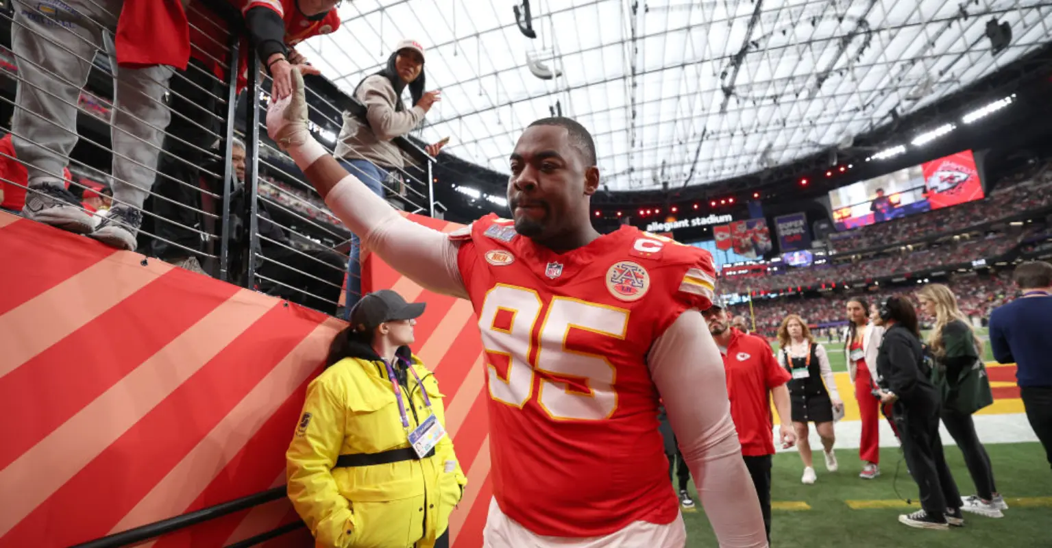 Viewers left emotional after seeing Chris Jones crying during the national anthem: 'What America is all about'