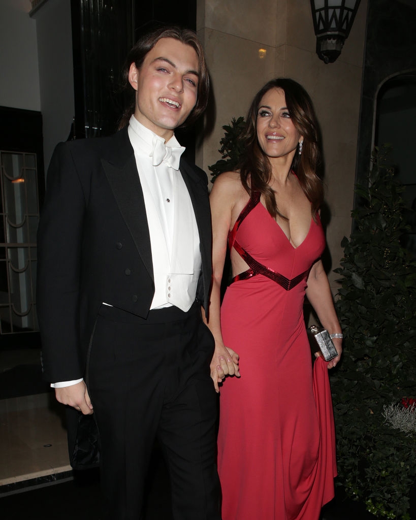 Damien and Elizabeth Hurley