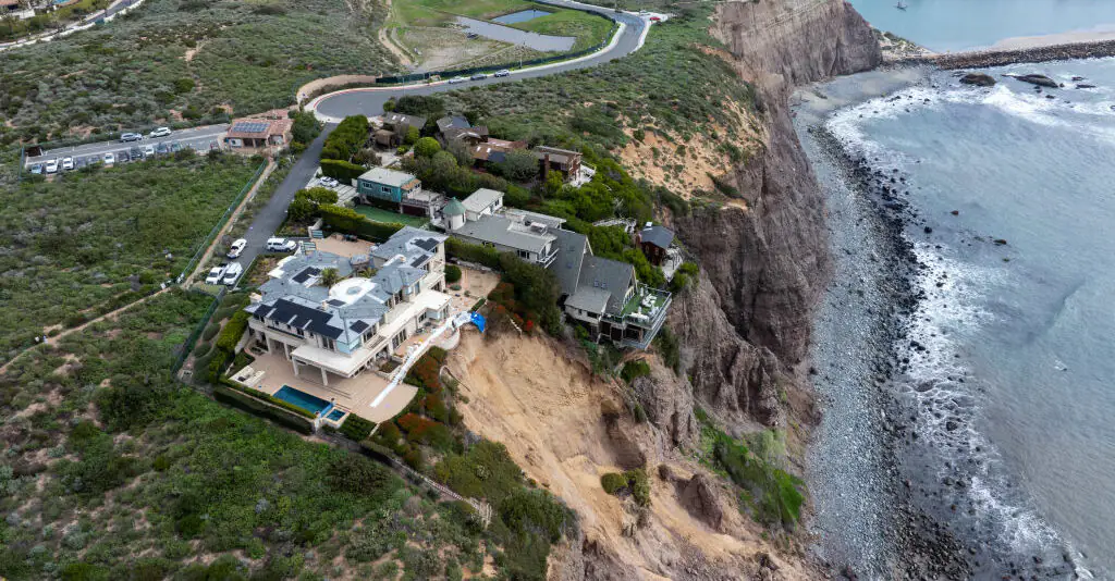 California man refuses to move out of multi-million cliffside mansion - despite warnings it could fall into the ocean
