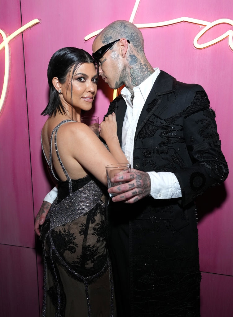 Kourtney Kardashian and Travis Barker