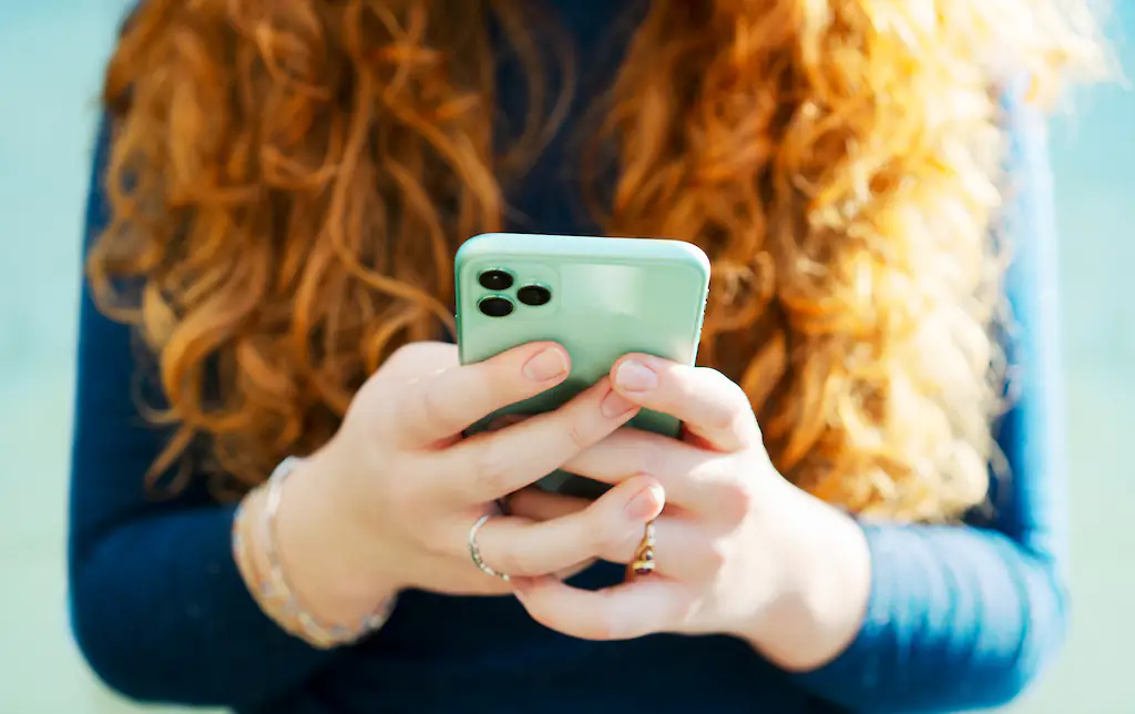 woman on phone
