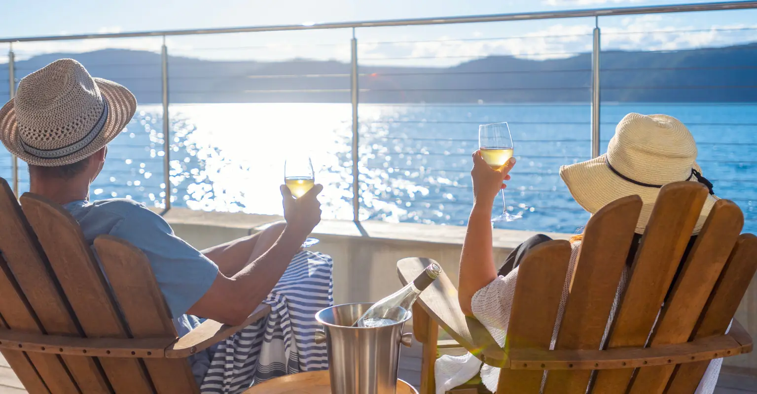 Couple sells everything they own to live on a cruise ship - now staff cook their food and make their bed