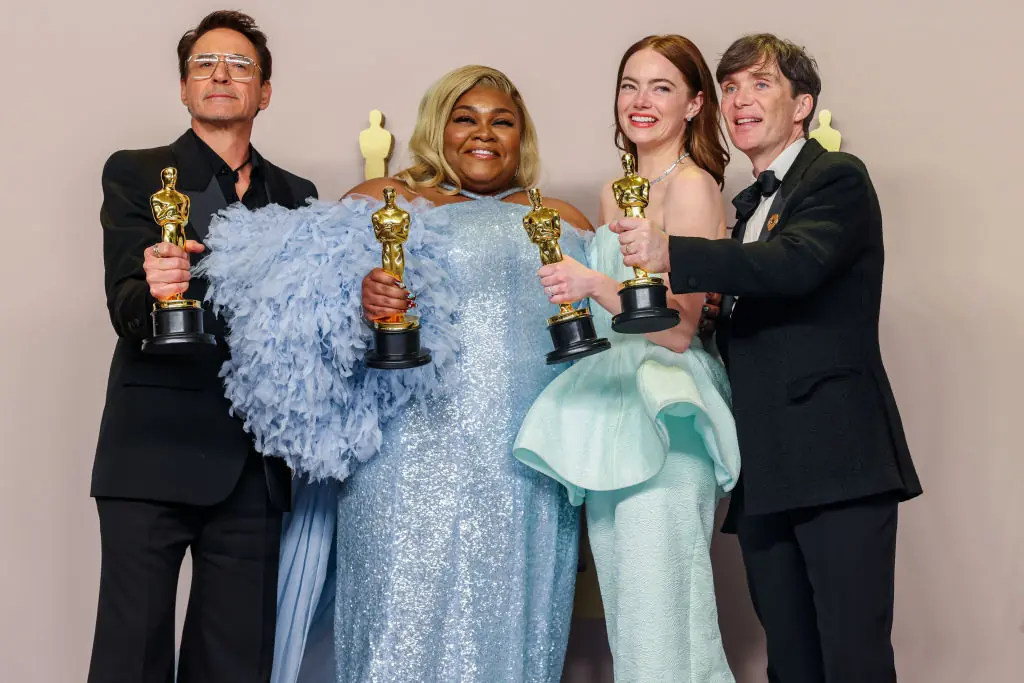 Robert Downey Jr., Da'Vine Joy Randolph, Emma Stone, and Cillian Murphy