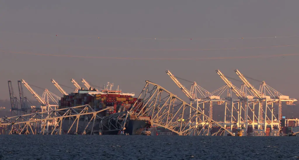 Dramatic footage shows Baltimore bridge collapse after it's hit by ship in 'mass casualty event'
