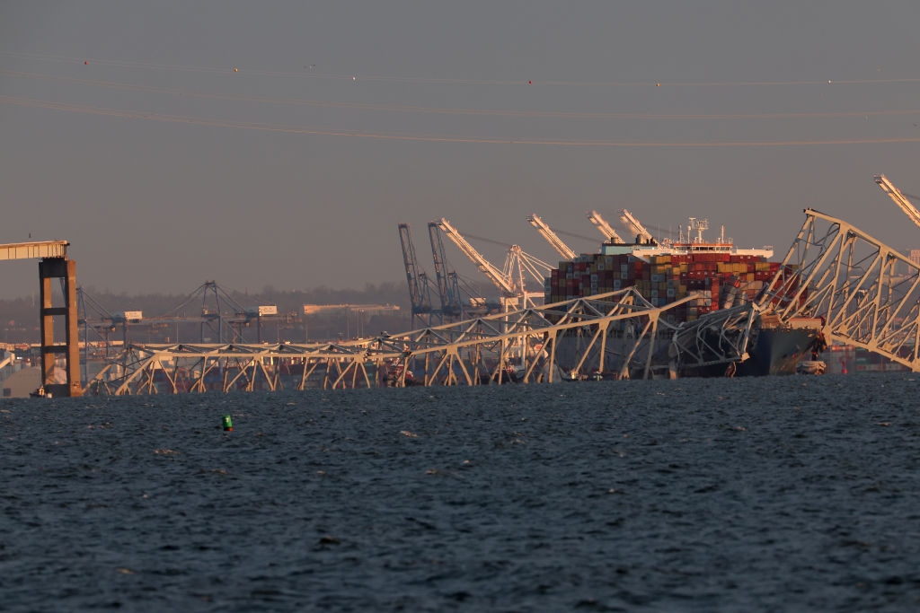 Baltimore's Francis Scott Key Bridge Collapses After Being Struck By Cargo Ship