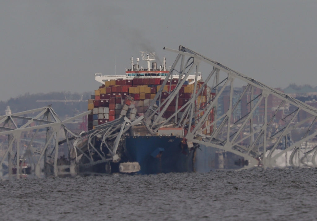 Baltimore's Francis Scott Key Bridge Collapses After Being Struck By Cargo Ship