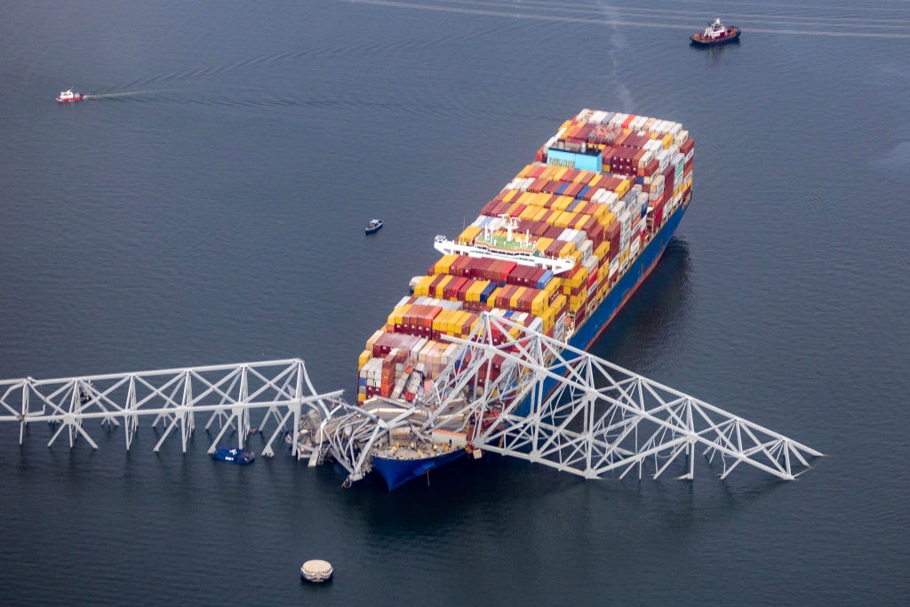 Baltimore's Francis Scott Key Bridge Collapses After Being Struck By Cargo Ship