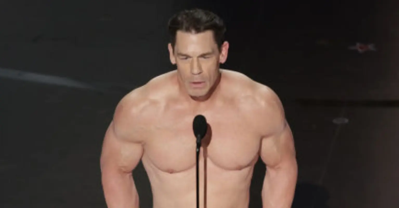 Adult streaming site offers John Cena $500,000 to strip off live on camera after he appeared 'naked' at Oscars