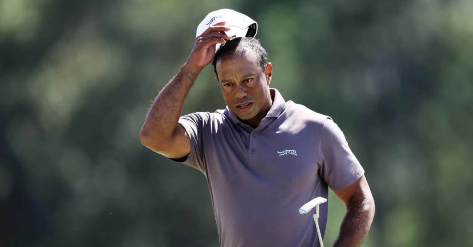 Tiger Woods 'knocks out fan' with errant shot at 2024 Masters