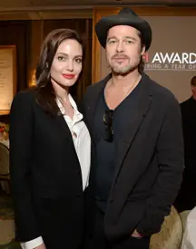 Angelina Jolie and Brad Pitt.