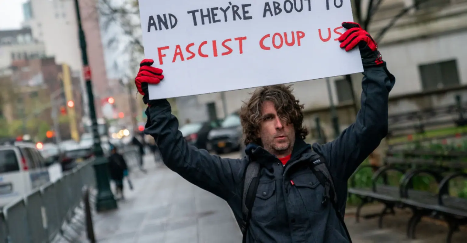 Protester, 37, dies outside Donald Trump's hush money trial after setting himself on fire