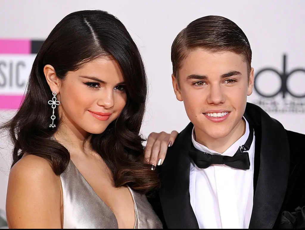 justin bieber and selena gomez had an on/off relationship. Credit: JB Lacroix / Getty