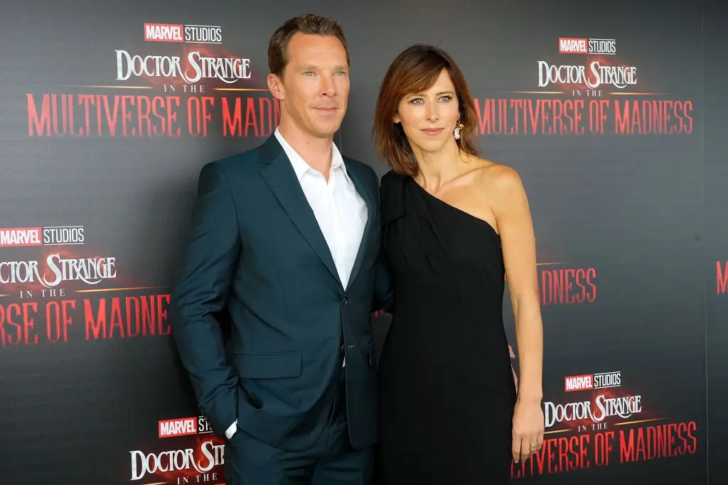 Benedict Cumberbatch with his wife Sophie Hunter. Credit: Kevin Mazur / Getty