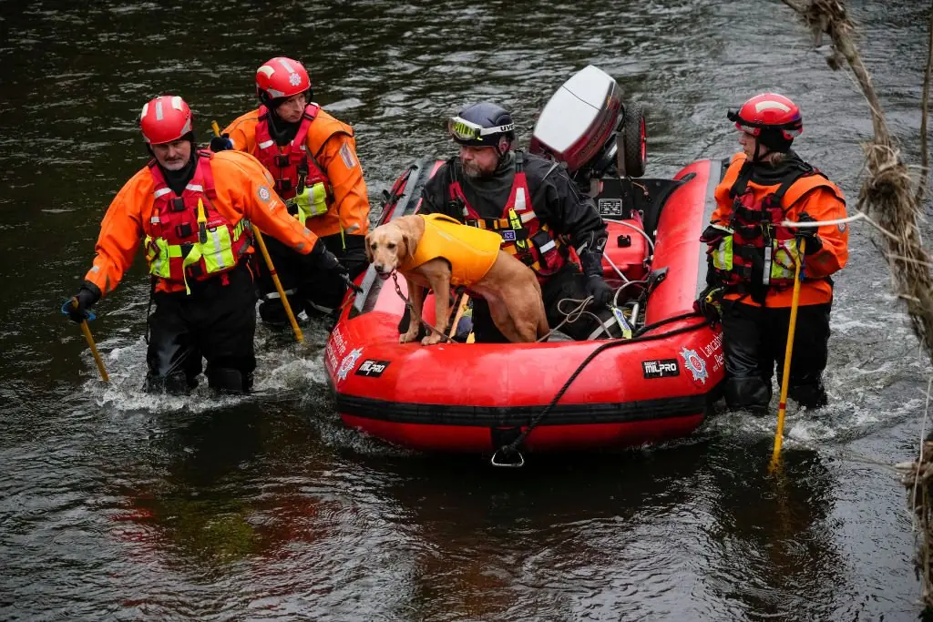 Lancashire Police searched the River Wyre for Nicola Bulley in the village of St Michael's on Wyre. Credit: Christopher Furlong / Getty