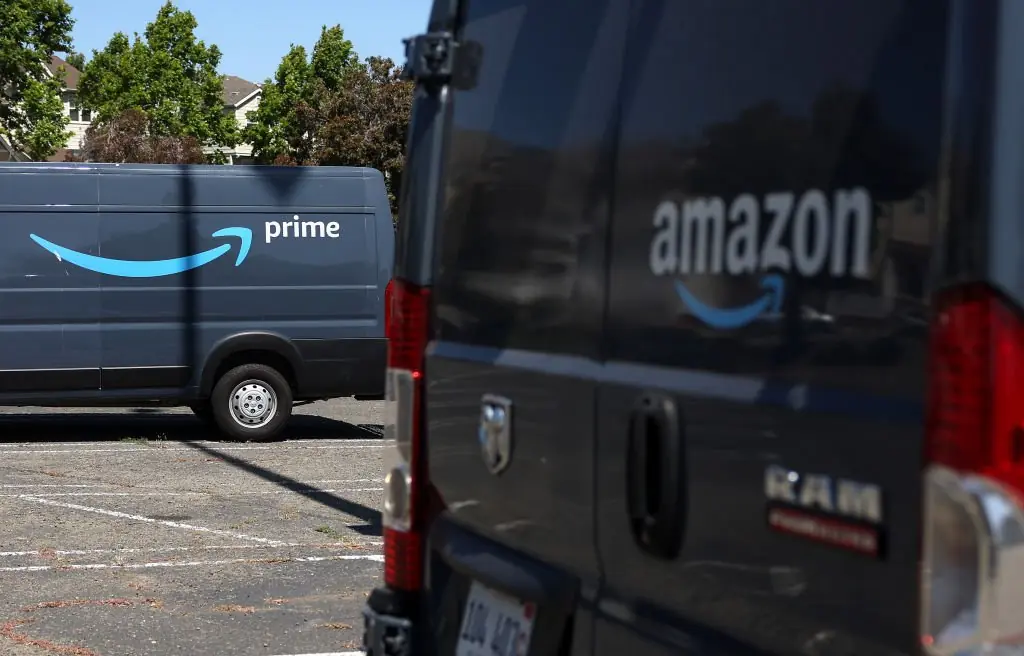 One Amazon driver delivered more than a package. Credit: Justin Sullivan / Getty