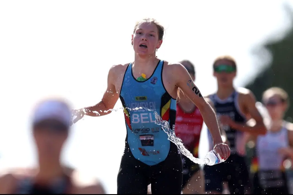 Jolien Vermeylen revealed what it felt like to compete in the triathlon in the River Seine. Credit: George Wood/Getty