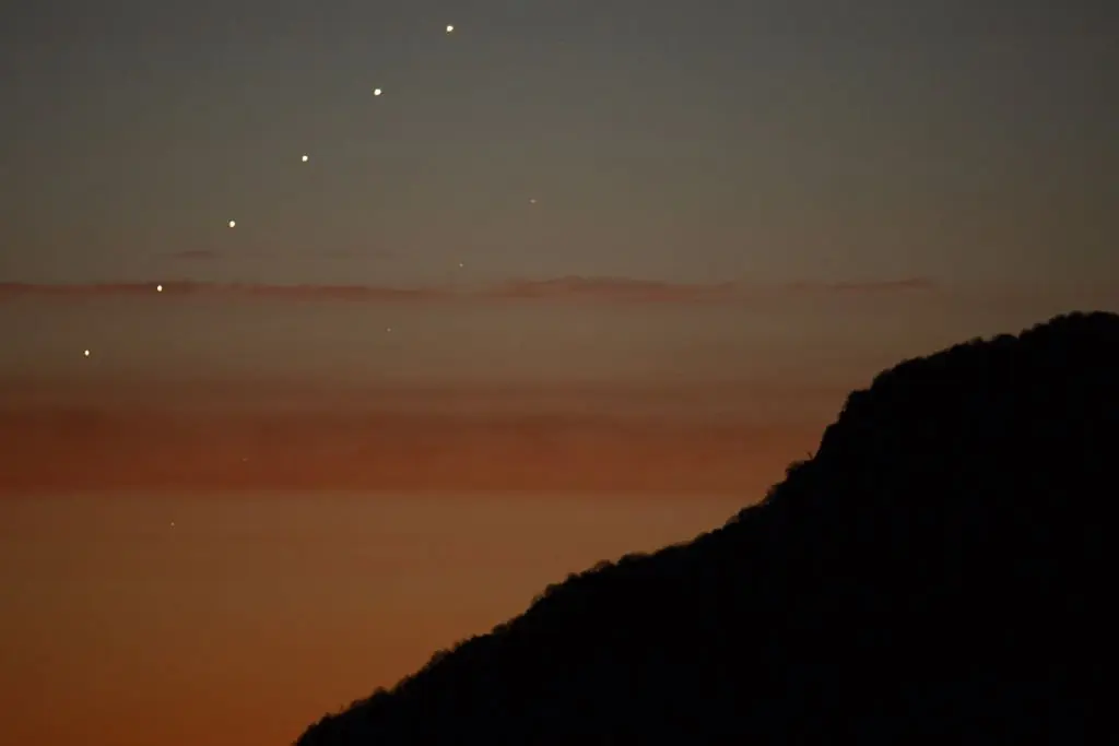 In 2024, the planets Venus and Mars were in conjunction. Credit: Lorenzo Di Cola/NurPhoto via Getty Images