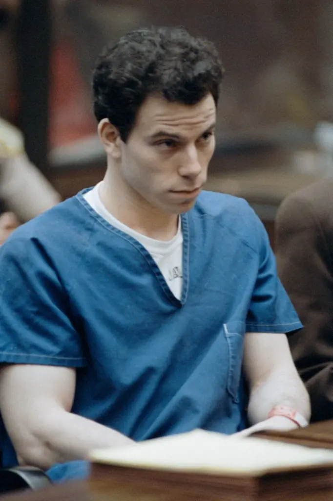 Erik Menendez in court on 9th March 1994. Credit: Ted Soqui / Getty