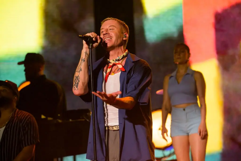 Macklemore at the show in Slovakia. Credit: Kristy Sparow/Getty