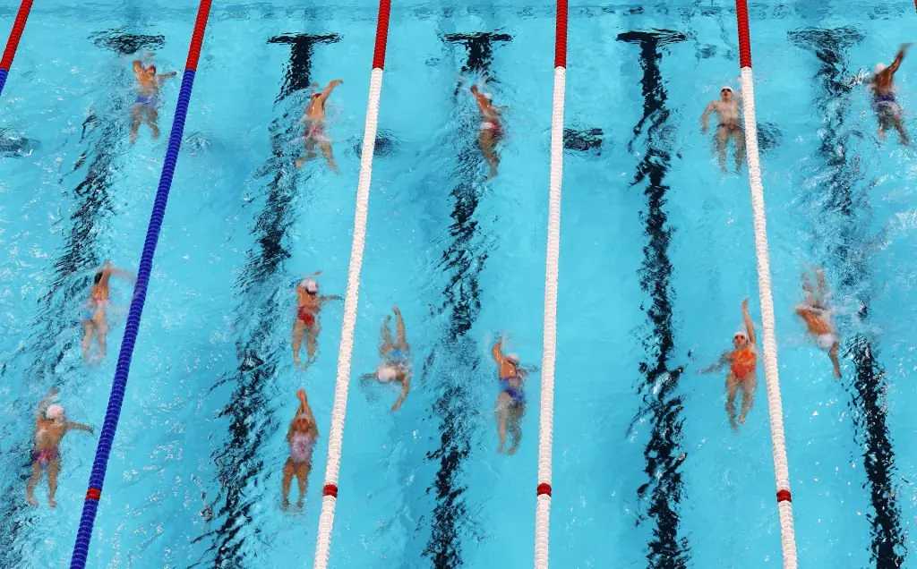 Do Olympians pee in the pool? Credit: Al Bello/Getty