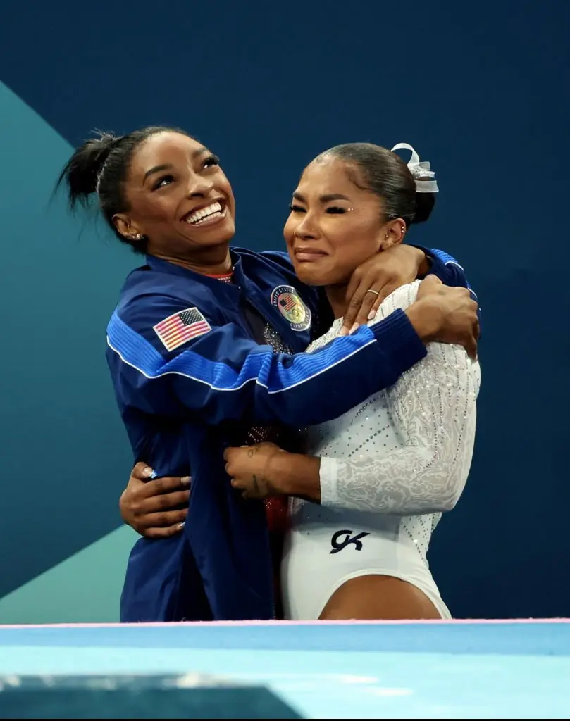 Simone Biles (left) has spoken out in support of Jordan Chiles (right). Credit: Xavier Laine/Getty Images