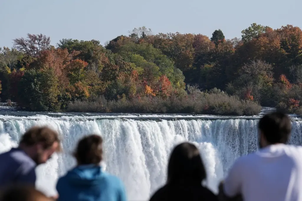 The authorities were called after a woman and her children were seen going over the Falls. Credit: Mert Alper Dervis/Anadolu/Getty  