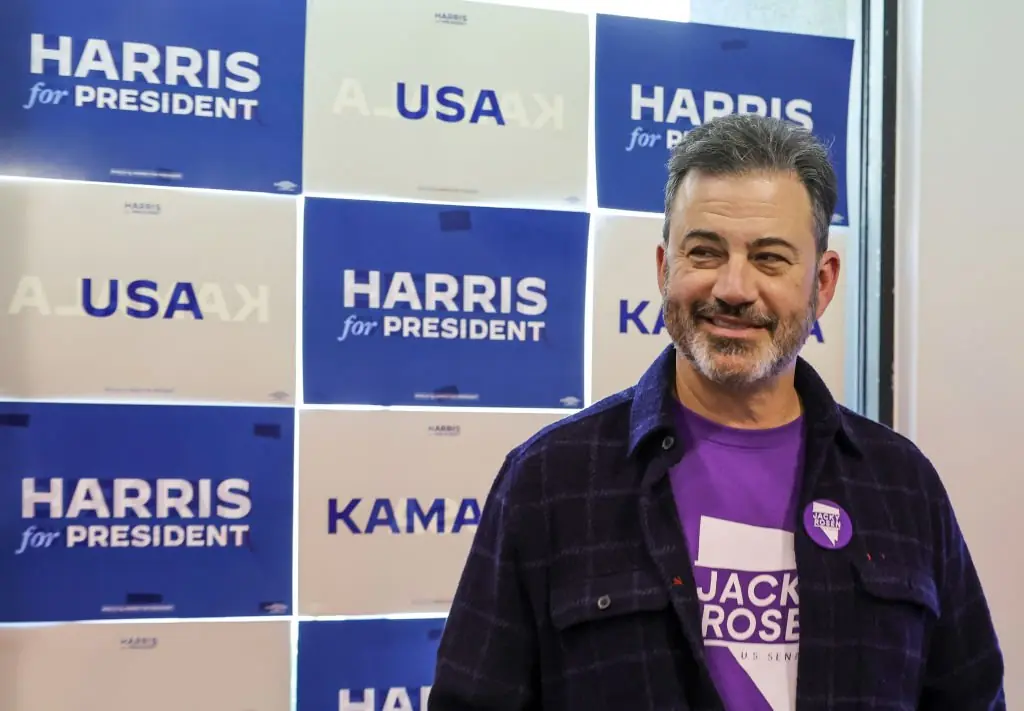 Jimmy Kimmel made his thoughts on Trump's victory very clear. Credit: Ethan Miller / Getty