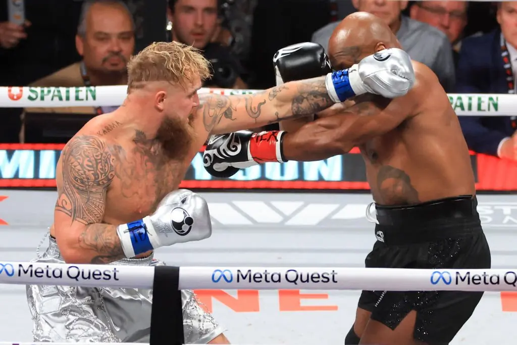 Mike Tyson and Jake Paul had a match on Friday . Credit: Christian Petersen / Getty