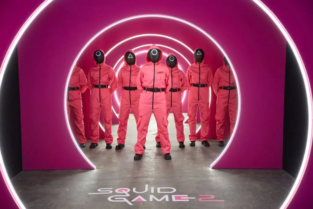 Squid Game is popular all around the world. Credit: Sebastian Reuter/Getty