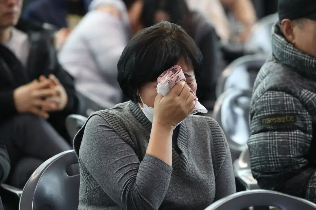 The families of the victims have been notified of their deaths. Credit: Chung Sung-Jun/Getty 