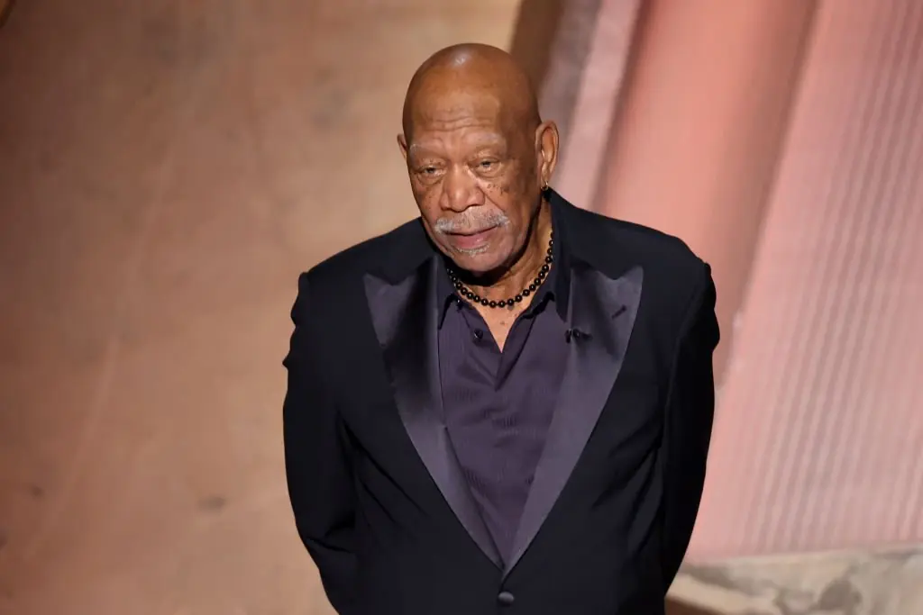 The In Memoriam was introduced by Morgan Freeman, who paid tribute to Gene Hackman. Credit: Rich Polk/Penske Media via Getty Image