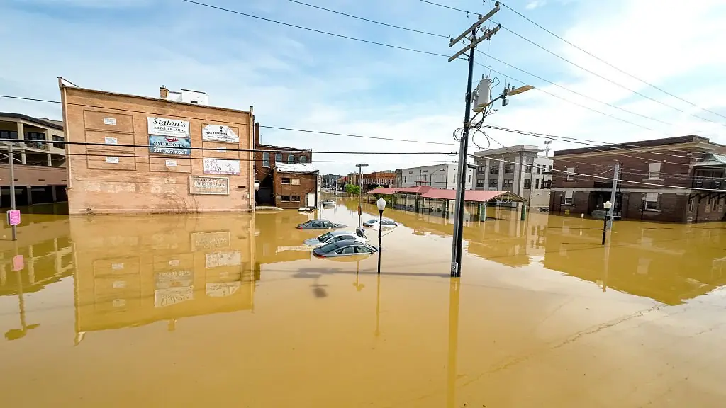 A young boy died after being swept away by floodwaters on the way to school. Credit: Jason Davis / Getty