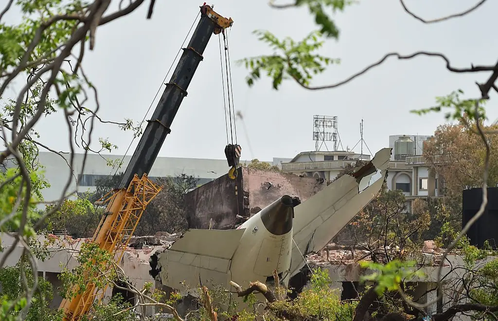 Air India flight AI-171 carrying 242 people  en route to London Gatwick crashed shortly after takeoff. Credit: Ritesh Shukla / Getty
