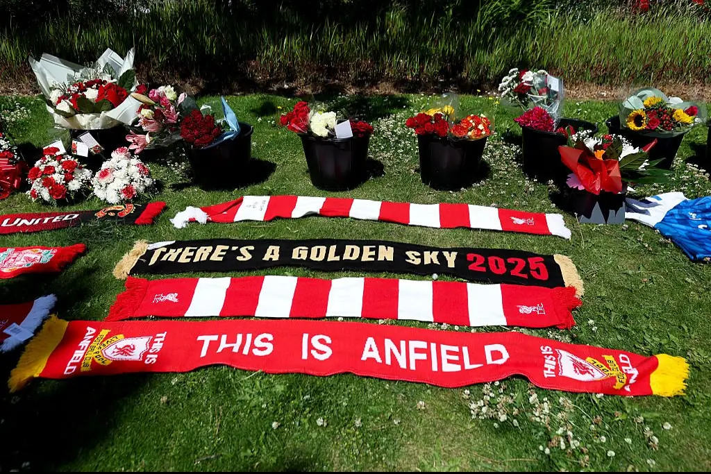 Tributes have been laid at Anfield, Liverpool. Credit: Jess Hornby / Getty