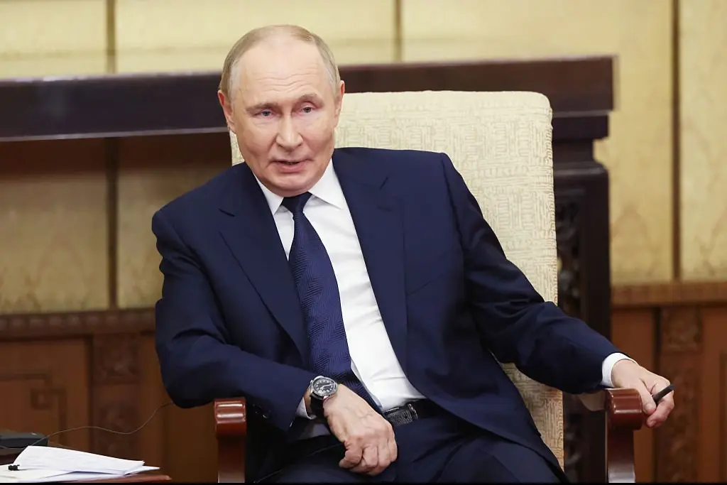 Russian President Vladimir Putin made the comments during a meeting with Slovak Prime Minister Robert Fico. Credit: Contributor / Getty