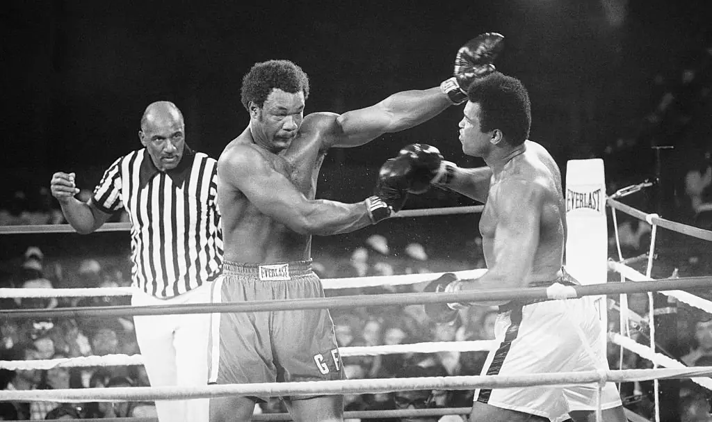 Foreman was bested by Ali in the 'Rumble in the Jungle'. Credit: Bettmann  / Getty