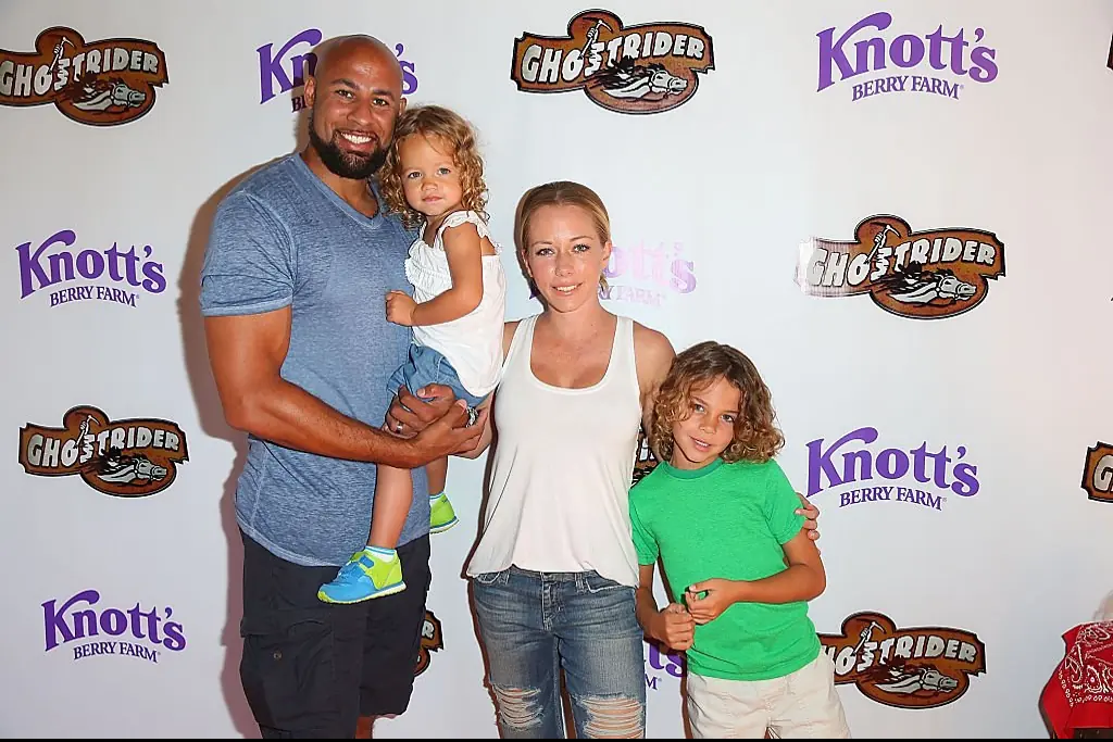 Kendra Wilkinson and Hank Baskett share two children. Credit: Joe Scarnici/Getty Images
