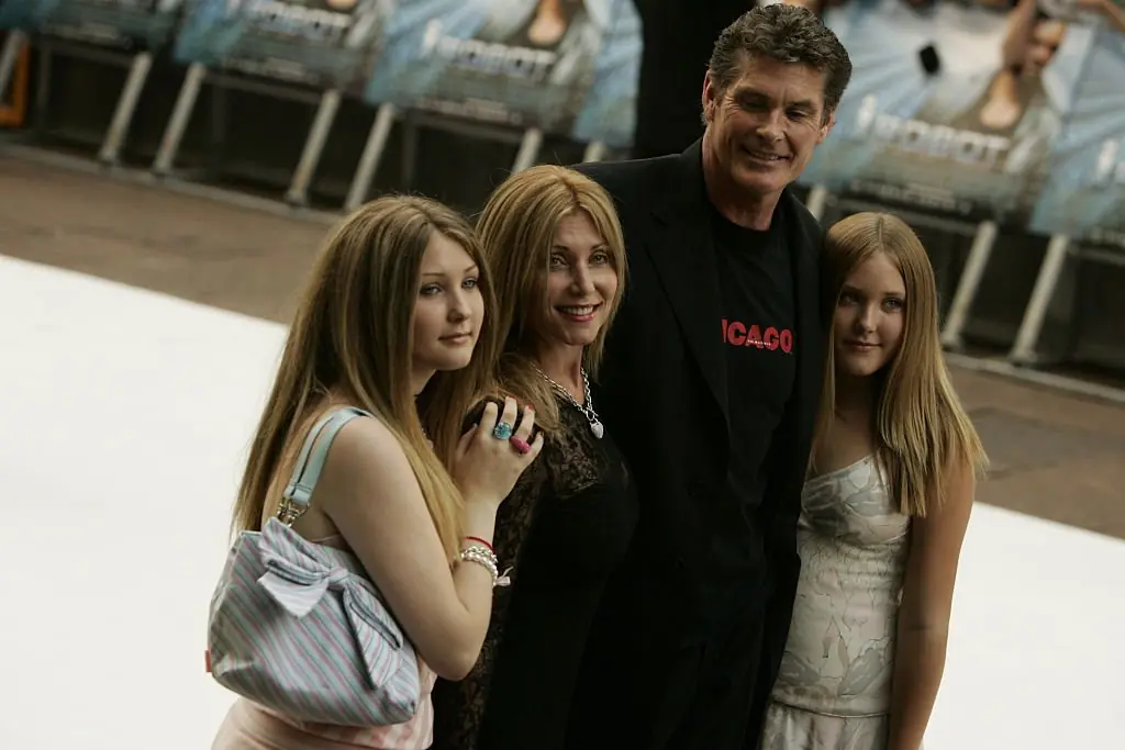 The Hasselhoff family in 2004. Credit: Peter Macdiarmid / Getty