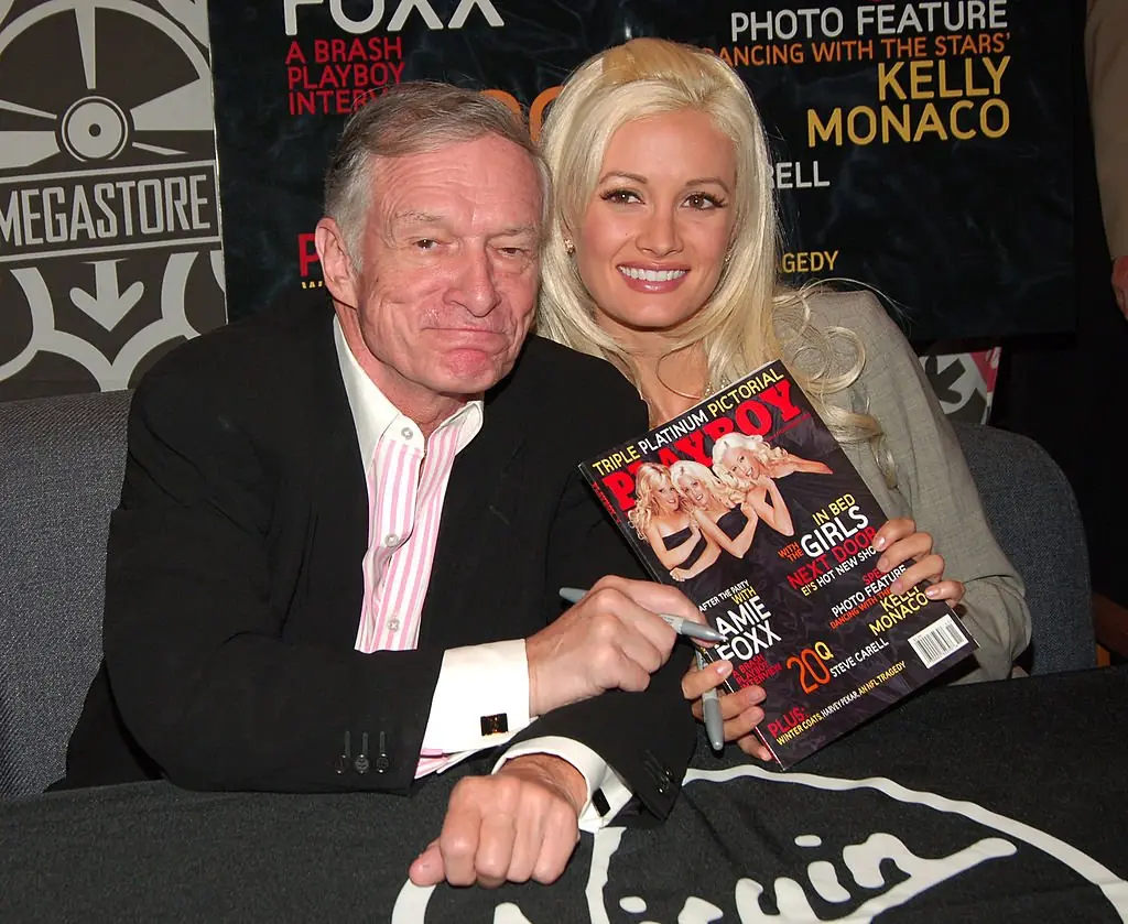 Hefner dated many women in the Playboy mansion. Credit: Michael Loccisano / Getty
