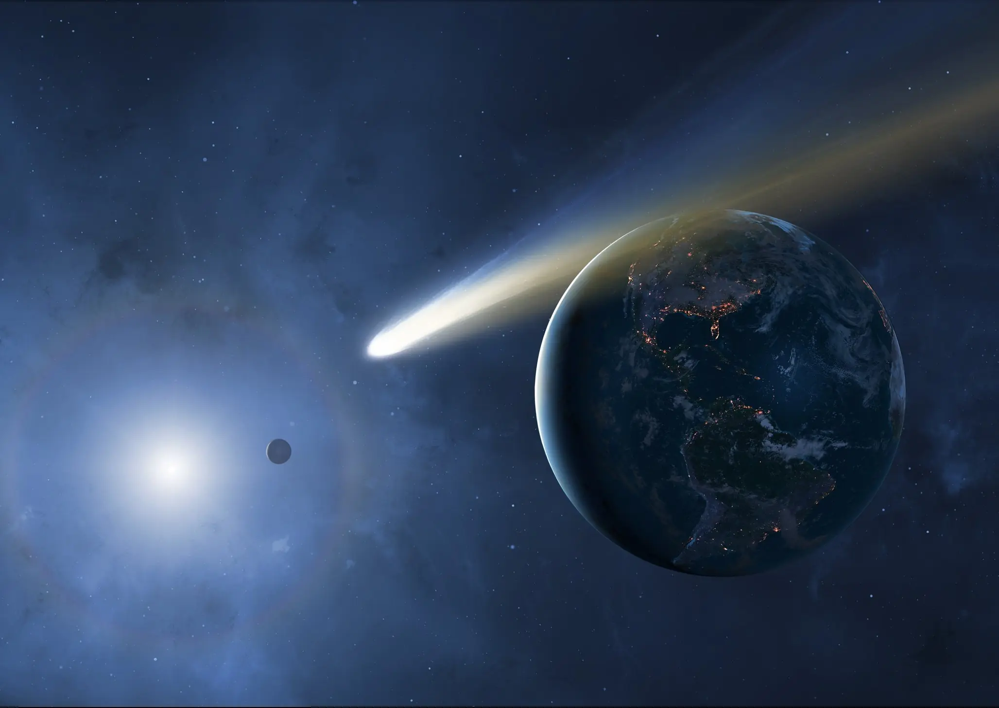 There's no need to panic as the comet will come nowhere near Earth. Credit: MARK GARLICK/SCIENCE PHOTO LIBRARY / Getty