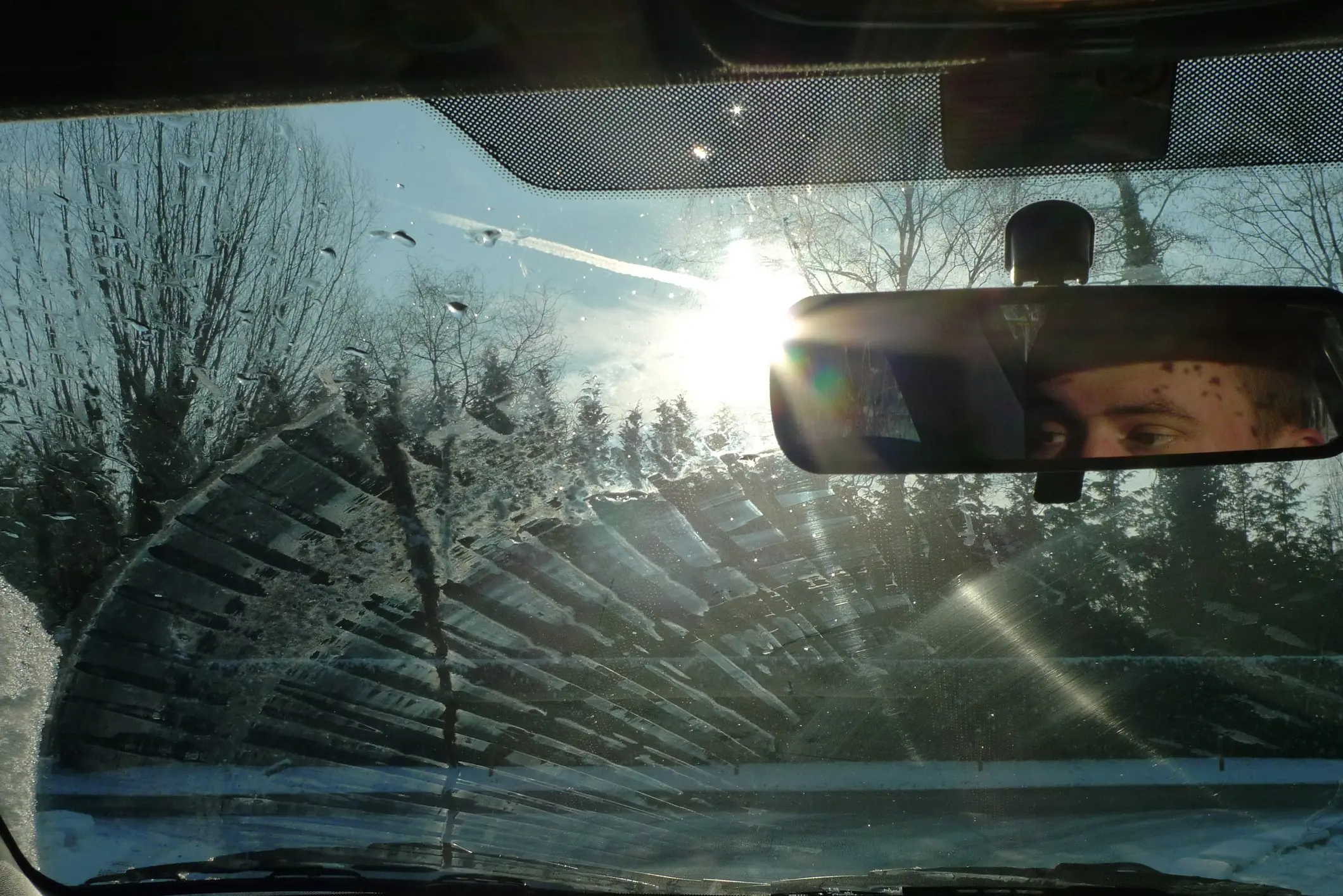 Have you ever wondered what those black dots on your car windshield are? Credit: Ekaterina Nosenko / Getty