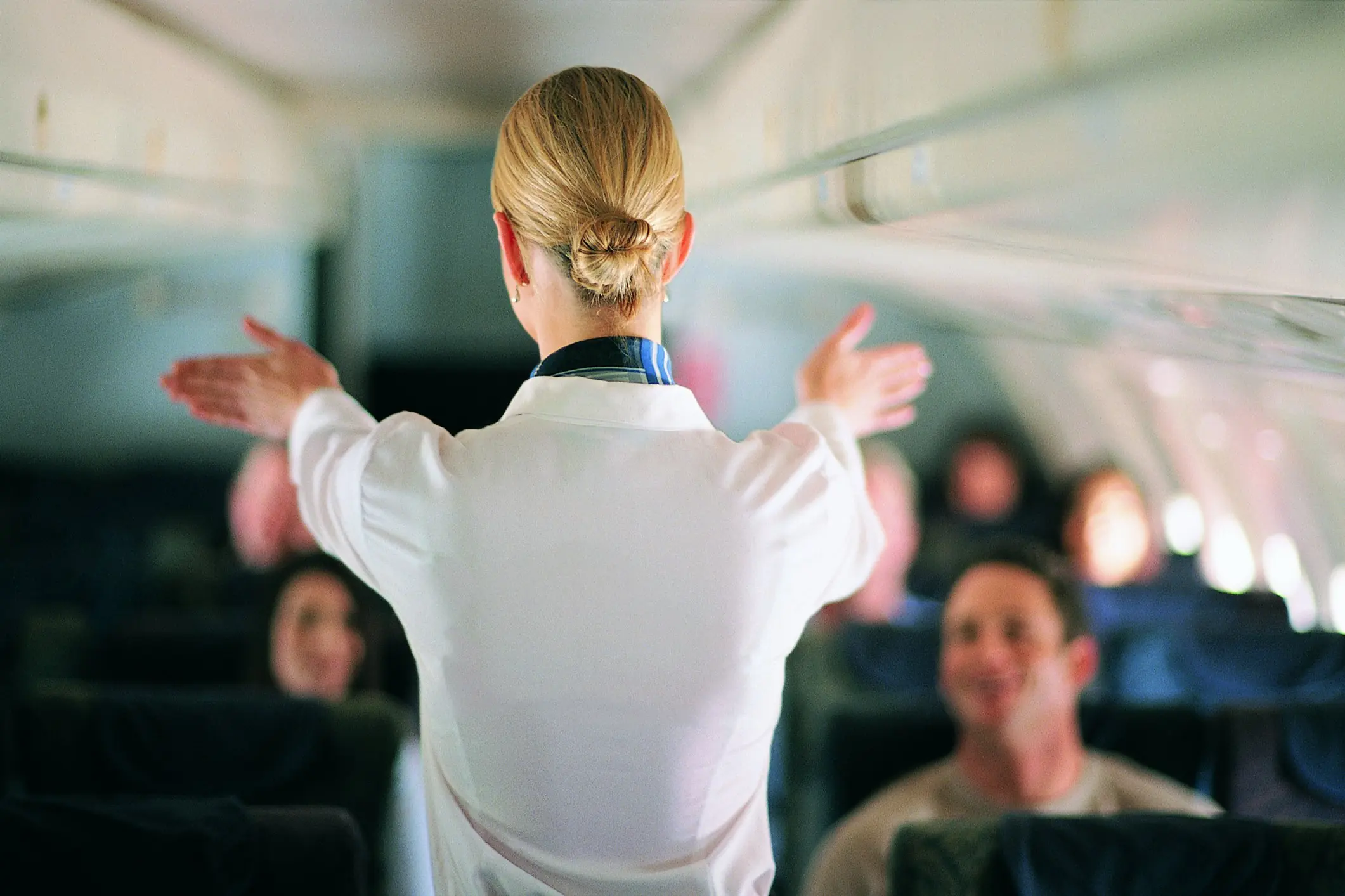 Have you ever wondered if a flight attendant fancies you? Credit: James Lauritz / Getty