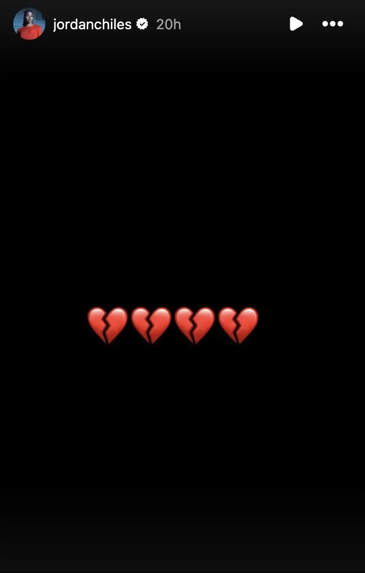 Jordan Chiles appeared to address the situation on her Instagram story before announcing she was leaving social media for a while. Credit: Instagram/Jordan Chiles 